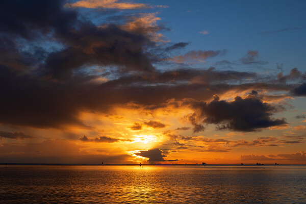 Sunrise Cloudscape Over The Baltic Sea Picture Board by Artur Bogacki