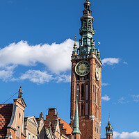 Buy canvas prints of Main Town Hall Tower Of Gdansk In Poland by Artur Bogacki