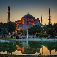 Buy canvas prints of Hagia Sophia at Dawn in Istanbul by Artur Bogacki