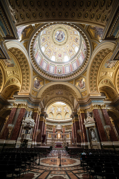 St. Stephen Basilica Interior in Budapest Picture Board by Artur Bogacki