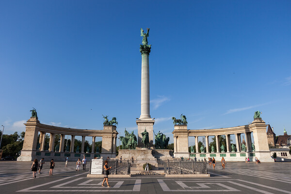 Millennium Monument on Heroes Square in Budapest Picture Board by Artur Bogacki