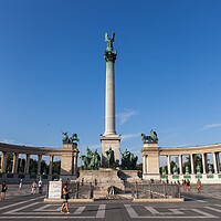 Buy canvas prints of Millennium Monument on Heroes Square in Budapest by Artur Bogacki