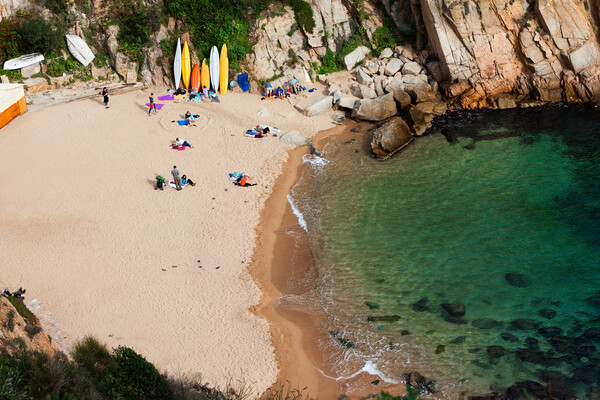 Codolar Beach in Tossa de Mar on Costa Brava Picture Board by Artur Bogacki