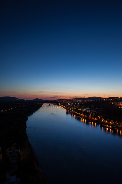 Danube River at Twilight Picture Board by Artur Bogacki