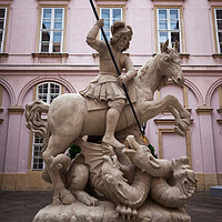 Buy canvas prints of Fountain Of Saint George And The Dragon in Bratislava by Artur Bogacki