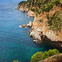 Buy canvas prints of Costa Brava Coastline in Spain by Artur Bogacki