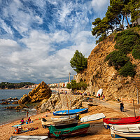 Buy canvas prints of Lloret de Mar Picturesque Sea Town on Costa Brava by Artur Bogacki