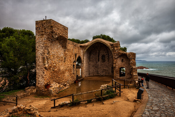 Ruins of St. Vincent Church in Tossa de Mar Picture Board by Artur Bogacki