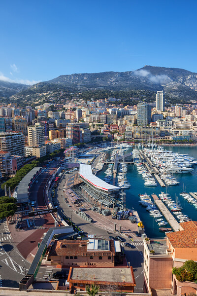 Monaco City Skyline And Port Picture Board by Artur Bogacki