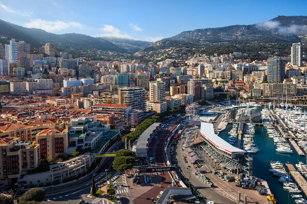 Monaco City Skyline And Port Picture Board by Artur Bogacki