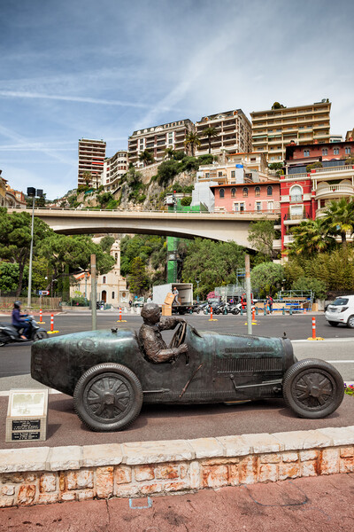 Statue of William Grover in Monaco Picture Board by Artur Bogacki