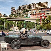 Buy canvas prints of Statue of William Grover in Monaco by Artur Bogacki