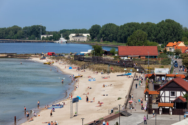 Beach in Hel Town in Poland Picture Board by Artur Bogacki