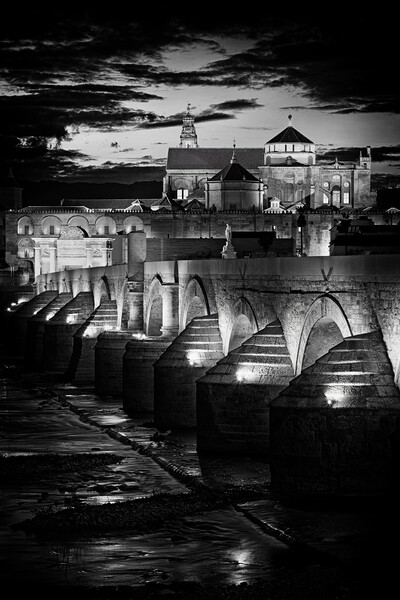 Mezquita And Roman Bridge In Cordoba, Spain Picture Board by Artur Bogacki