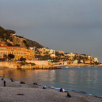 Buy canvas prints of City of Nice in France at Sunset by Artur Bogacki