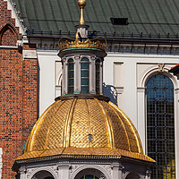 Buy canvas prints of Wawel Cathedral Gilded Dome of Sigismund Chapel in Krakow by Artur Bogacki