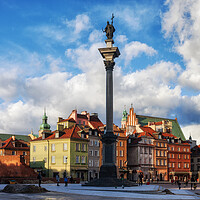 Buy canvas prints of City Of Warsaw Old Town Skyline by Artur Bogacki