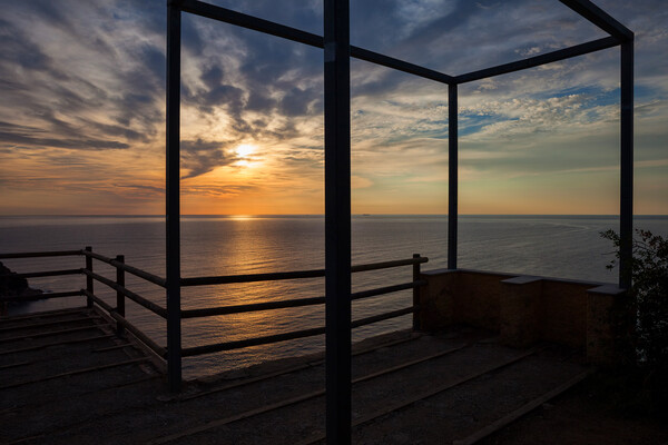 Sunrise At The Sea From Old Viewpoint Terrace Picture Board by Artur Bogacki