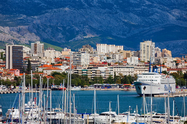 City Skyline of Split in Croatia Picture Board by Artur Bogacki