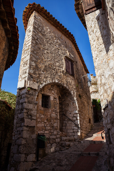 Narrow House in Medieval Eze Village in France Picture Board by Artur Bogacki