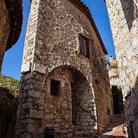 Buy canvas prints of Narrow House in Medieval Eze Village in France by Artur Bogacki