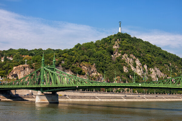 Gellert Hill and Liberty Bridge in Budapest Picture Board by Artur Bogacki