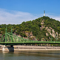 Buy canvas prints of Gellert Hill and Liberty Bridge in Budapest by Artur Bogacki
