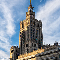Buy canvas prints of Palace of Culture and Science at Sunset in Warsaw by Artur Bogacki