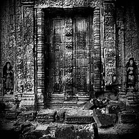 Buy canvas prints of Blind Door In Forgotten Temple Ruins by Artur Bogacki