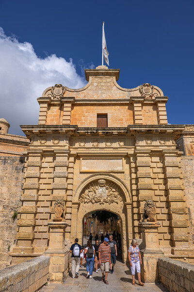 Mdina Gate to the Silent City in Malta Picture Board by Artur Bogacki