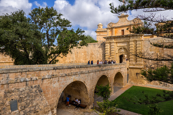 Mdina Gate to the Silent City in Malta Picture Board by Artur Bogacki
