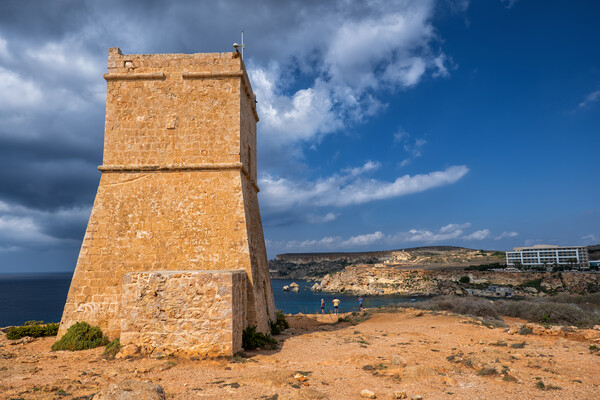 Ghajn Tuffieha Tower in Malta Picture Board by Artur Bogacki