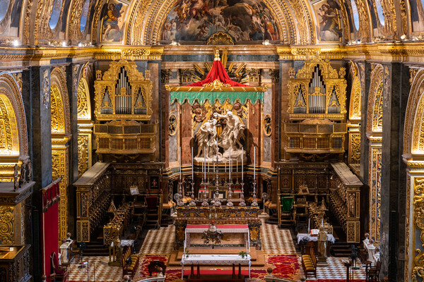 High Altar in St John Co-Cathedral in Valletta Picture Board by Artur Bogacki
