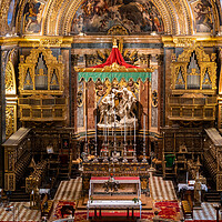 Buy canvas prints of High Altar in St John Co-Cathedral in Valletta by Artur Bogacki