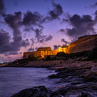 Buy canvas prints of Manoel Island and Fort at Twilight in Malta by Artur Bogacki