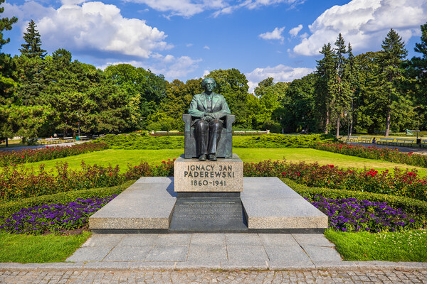 Ignacy Paderewski Monument in Warsaw Picture Board by Artur Bogacki