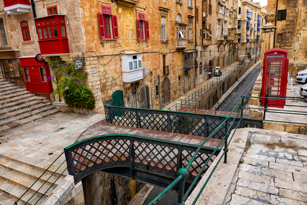 Old City of Il-Belt Valletta in Malta Picture Board by Artur Bogacki