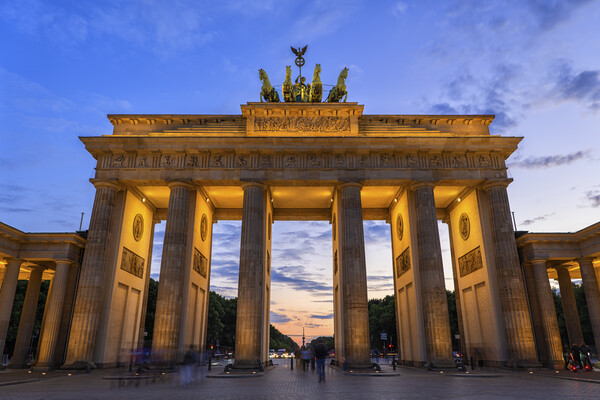 Brandenburg Gate At Twilight In Berlin Picture Board by Artur Bogacki