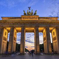 Buy canvas prints of Brandenburg Gate At Twilight In Berlin by Artur Bogacki