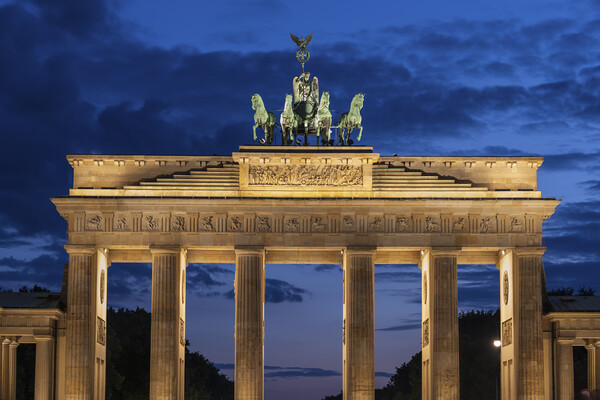 Twilight At The Brandenburg Gate Picture Board by Artur Bogacki
