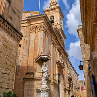 Buy canvas prints of Carmelite Church in Mdina, Malta by Artur Bogacki