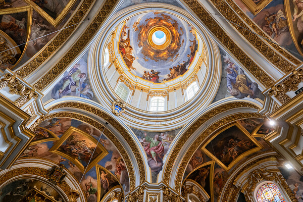 St Paul Cathedral Interior in Mdina, Malta Picture Board by Artur Bogacki