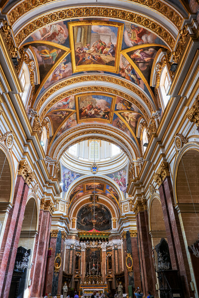 Cathedral of Saint Paul Interior in Mdina, Malta Picture Board by Artur Bogacki