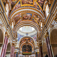 Buy canvas prints of Cathedral of Saint Paul Interior in Mdina, Malta by Artur Bogacki