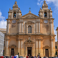 Buy canvas prints of Cathedral of Saint Paul in Mdina in Malta by Artur Bogacki