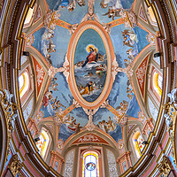 Buy canvas prints of Carmelite Church Interior in Mdina, Malta by Artur Bogacki