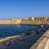 Buy canvas prints of Sea Quayside of Valletta City in Malta by Artur Bogacki