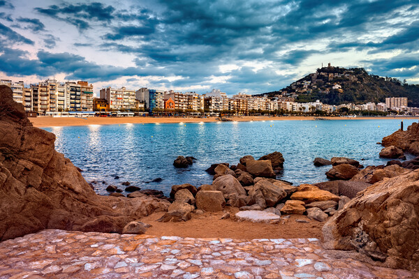 Blanes Town In Spain Picture Board by Artur Bogacki
