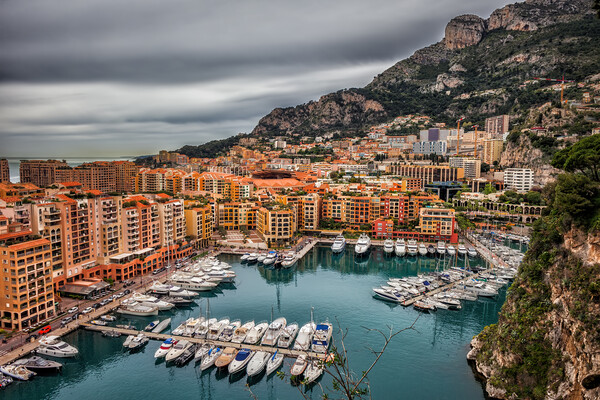 Port de Fontvieille Yacht Marina in Monaco Picture Board by Artur Bogacki