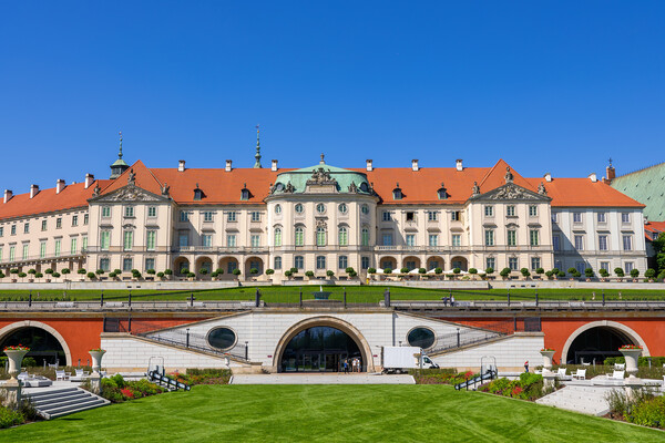 Royal Castle And Garden In Warsaw Picture Board by Artur Bogacki